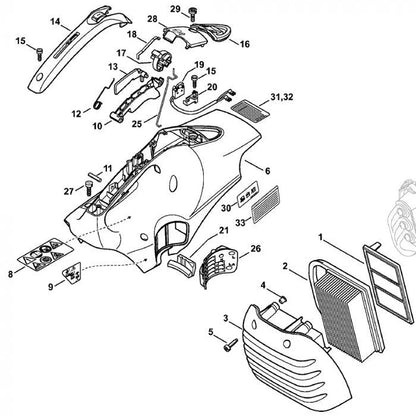 Air Filter Cover - OEM: 42381401000