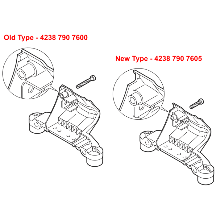 Support Assembly for Stihl TS410 (Older Models) - OEM: 42387907600